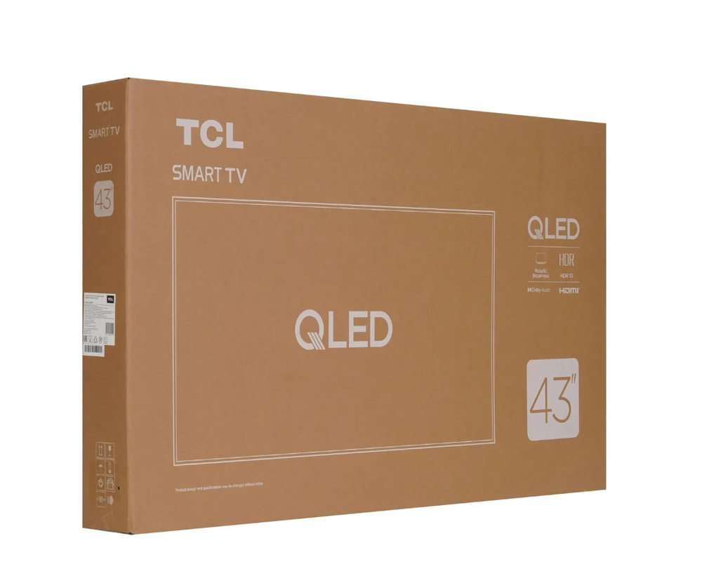 Телевизор TCL LCD 43" QLED 4K 43S5K-UZ