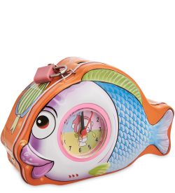 BX- 62/4 Метал. копилка с часами «Рыбка»