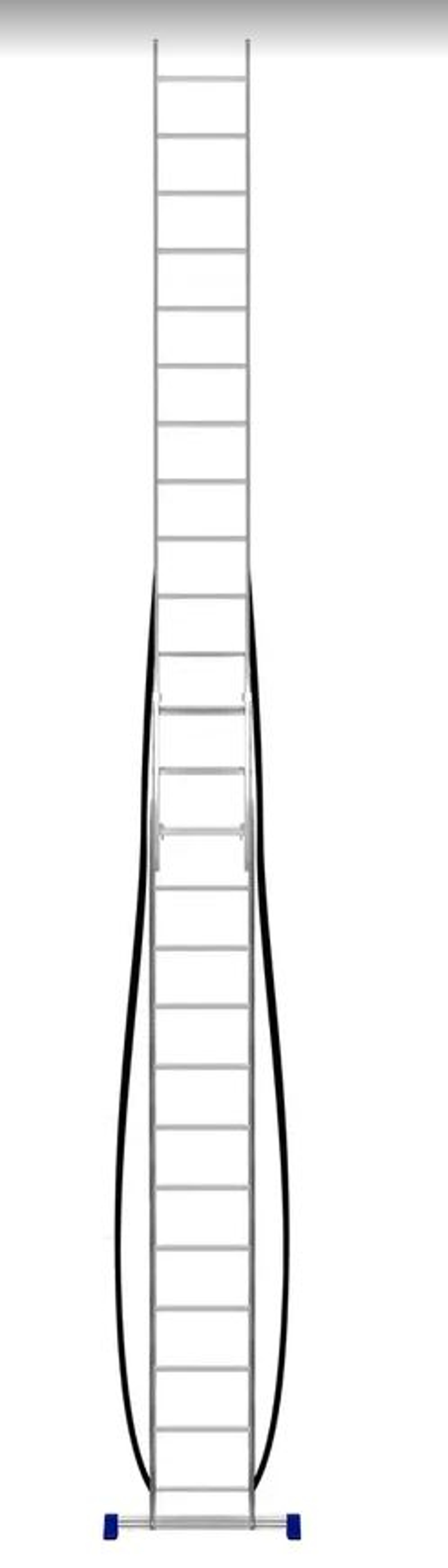 Лестница алюмин.  2секц* 14ступеней (3,97м-6,68м) / МОНТАЖНИК