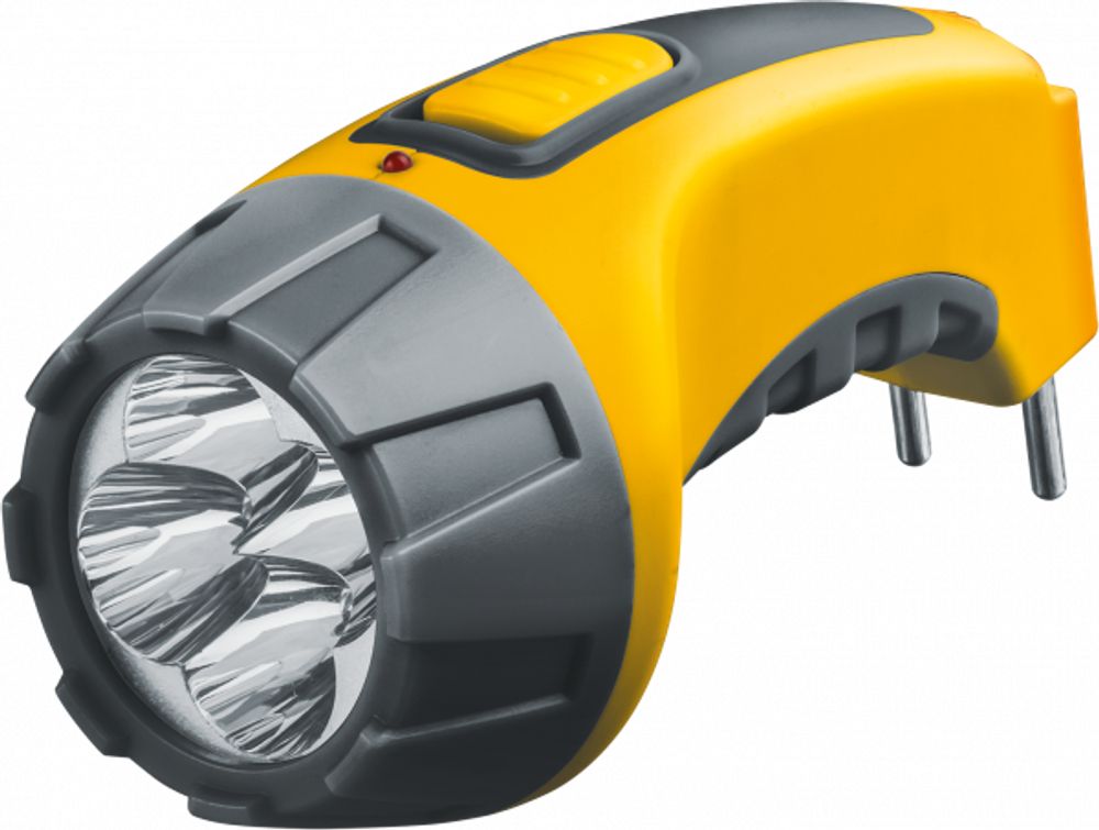 Фонарь светодиодный NPT-CP03-ACCU 94 951 прожектор 4LED,аккумулятор 4V0.05Ah, прямая зарядка 220V