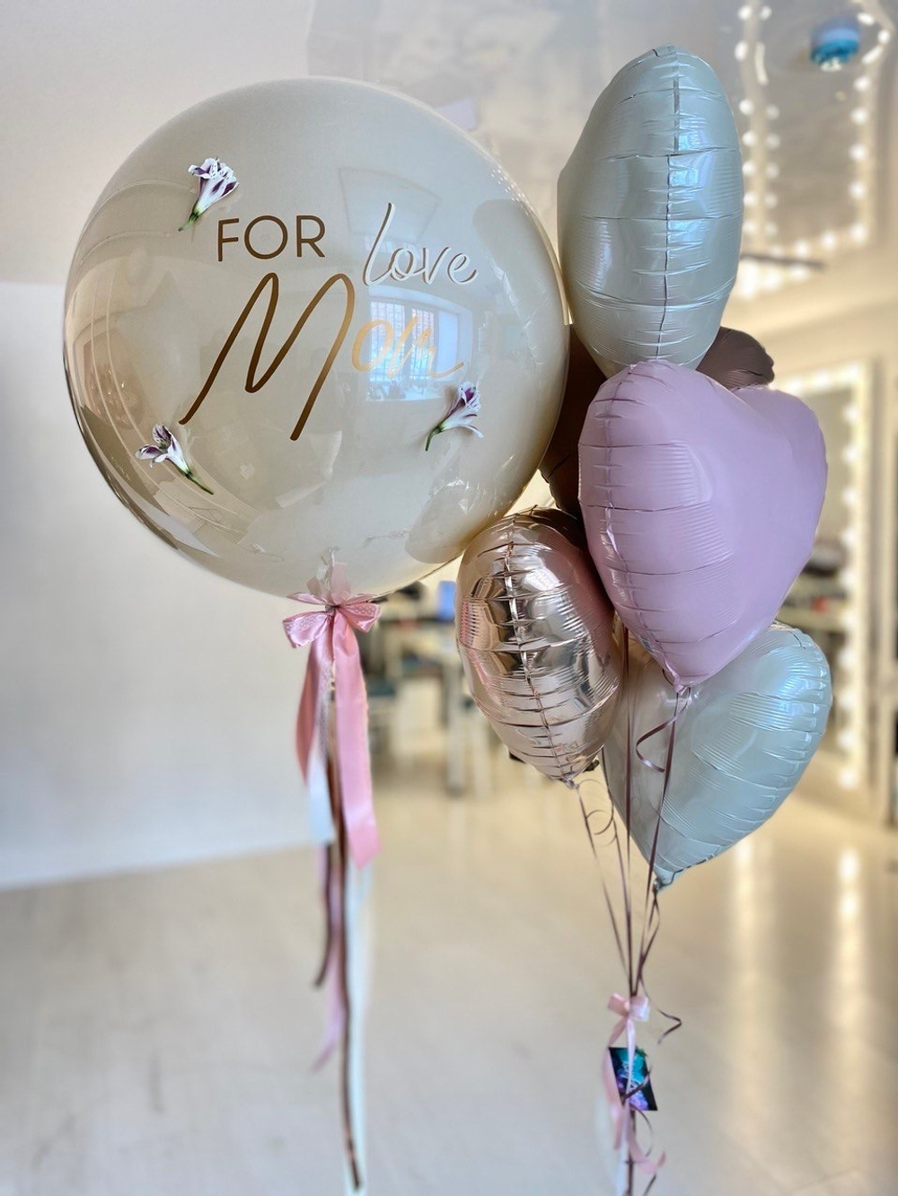 Набор воздушных шаров для мамы For Love Mom №1822