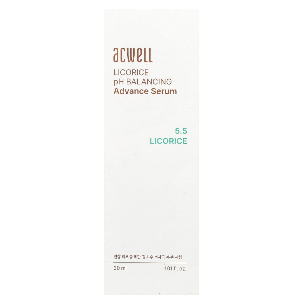 Acwell, Сыворотка с лакричником, балансирующая pH, 30 мл (1,01 жидк. Унции)