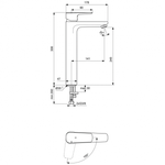 Смеситель Ideal Standard  CERAPLAN III SLIM BC571AA для раковины