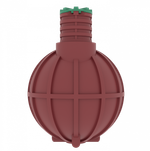 Емкость пожарная Мультпласт П10 10000 л. горизонтальная (3200x2400x2400см;400кг;бордовый) - арт.555434.48
