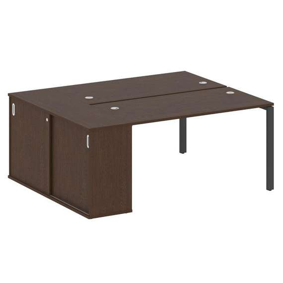 Метал Систем Рабочая станция с шкафом-купе на П-образном м/к БП.РС-СШК-1.3 Т