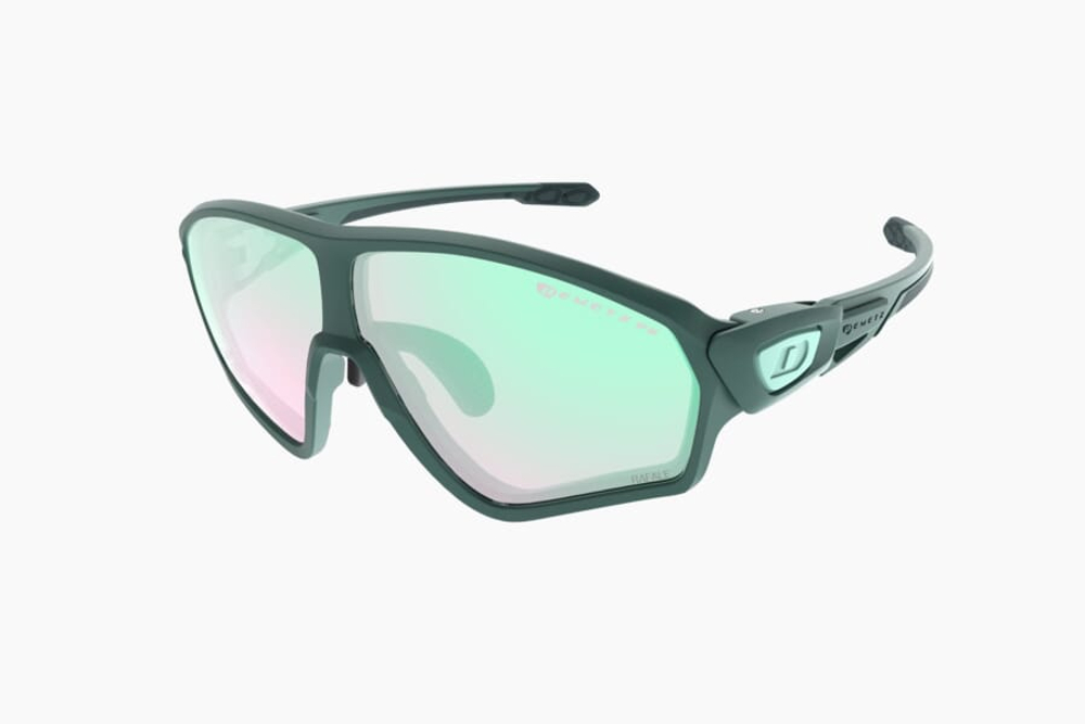 Спортивные очки с диоптриями Demetz W-Suit / Turquoise Matt / Dark Turquoise Matt V. Pink Photochromic Mirror Green Cat.1 To 3