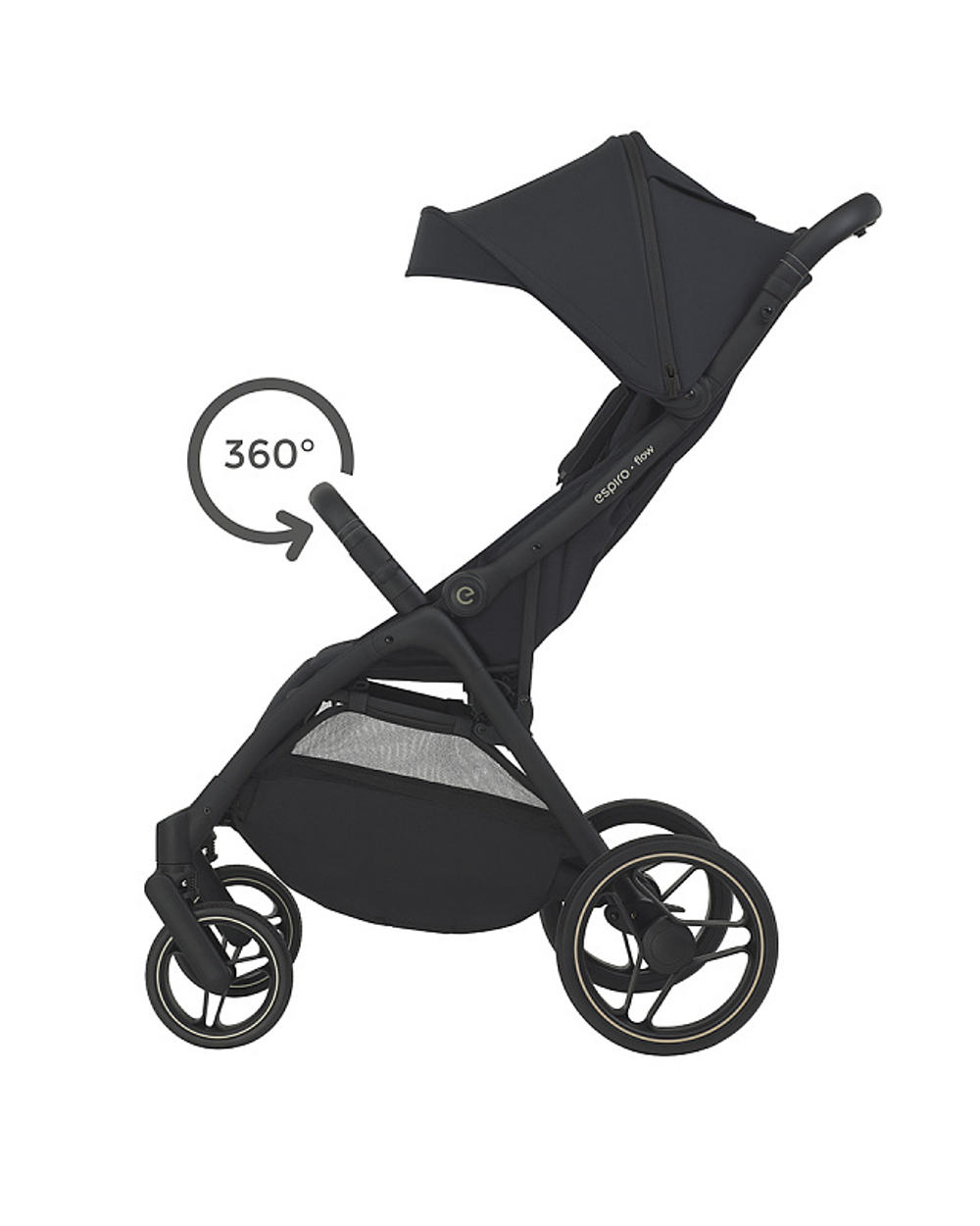 Детская прогулочная коляска Espiro Flow 10 Timeless black
