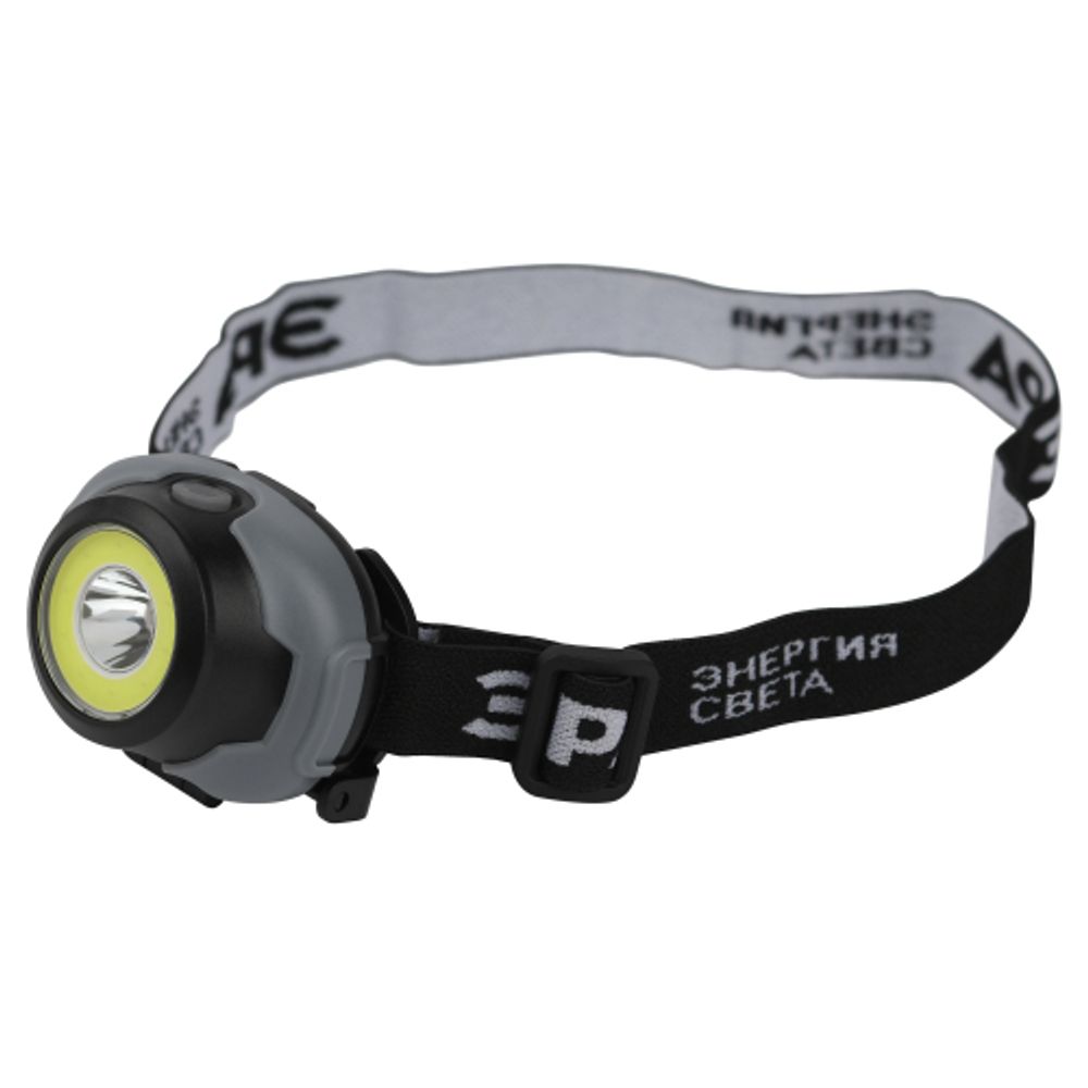 Фонарь налобный светодиодный ЭРА GB-710 Криптон, на батарейках, 3 режима, 5 Вт, СОВ, 3хААА | Налобные фонари