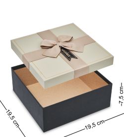 WF-190-B Набор коробок из 3 шт, кремовый/черный