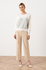 23041 Джемпер женский (молочный)