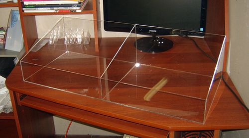 Корзина-короб распродажная 800х350х200/100 мм 2 отделения