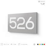 Номер на дверь 526, табличка на дверь для офиса, квартиры, кабинета, аудитории, склада, серая 120х70 мм, Айдентика Технолоджи
