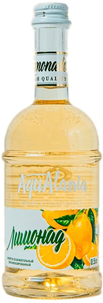 Напиток безалкогольный газированный AquAlania Лимонад 0.5 - стекло