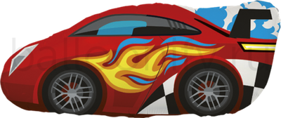 Шар (36''/91 см) Фигура, Машинка, 1 шт. в уп.