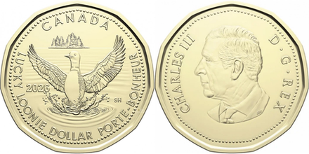 Канада 1 доллар, 2026 Счастливый канадский доллар