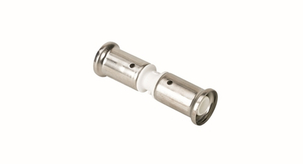 Муфта, HENCO(ХЕНКО) ПВДФ пресс (белая), 26x26