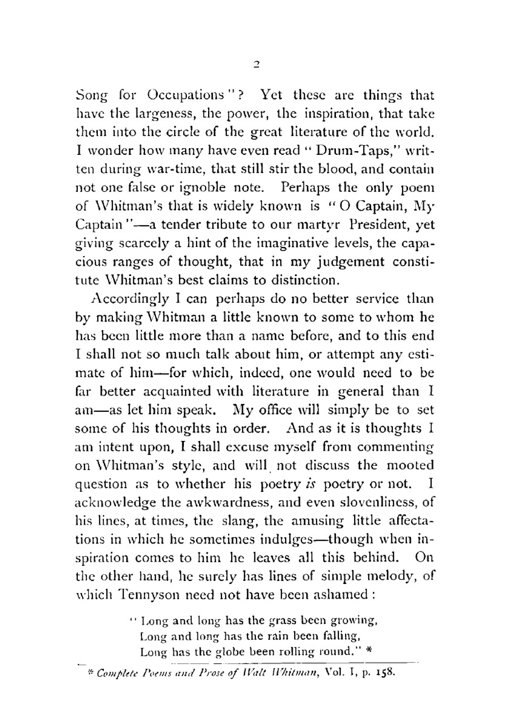 Walt Whitman | William Mackintire Salter