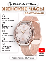 Смарт часы PARASMART Shine V66 (миланский браслет, золотистый)