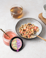 Нежный медовый десерт HoneyForYou "Клубника и банан", крем-мед, 250 г.