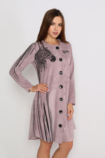 Халат "BLACK and WHITE" модель Х 155 велюр