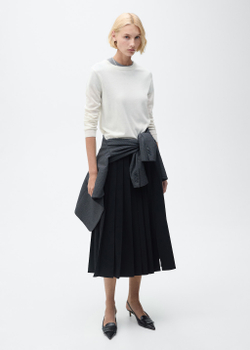 Джемпер из смесовой шерсти с круглой горловиной