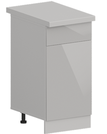 Кухня Модуль ШН1Я 400 Белый / Белый Софт