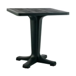 Стол Прованс квадратный 70см 1 ножка темно-зеленый 700х700х720мм