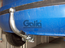 Фаркоп оцинкованный Galia S081A для Skoda Fabia хетчбек 2000-2007, 2007-2014(паспорт и сертификат в комплекте)(без электрики)