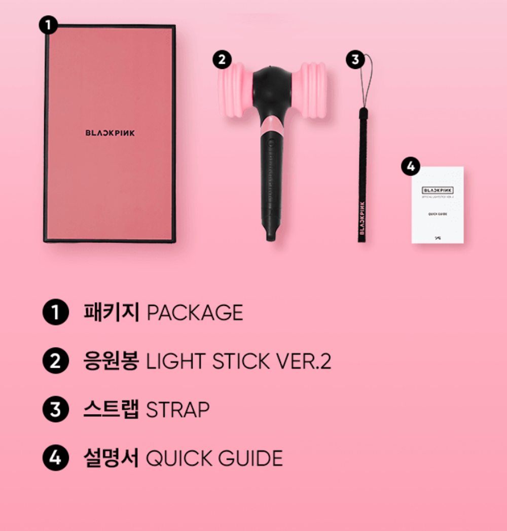 Лайтстик Black Pink OFFICIAL LIGHT STICK ver.2