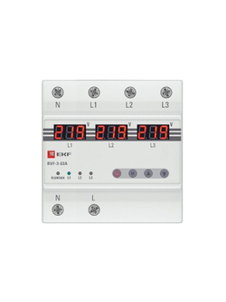 Реле выбора фаз с дисплеем RVF-3-63А PROxima EKF RVF-3-63a