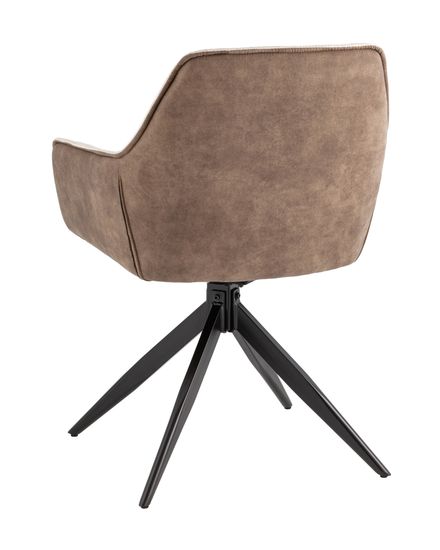 Стул обеденный Helm бежевый спинка экокожа поворотный