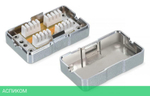 Коннектор WRline RJ45 100шт в упаковке прозрачный (WR-8P8C-5E-SH)