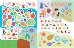 Логика, мышление 4+ Школа Семи Гномов. Активити с наклейками