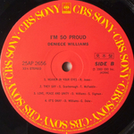 Deniece Williams ‎– I'm So Proud (Япония 1983г.) Promo Т