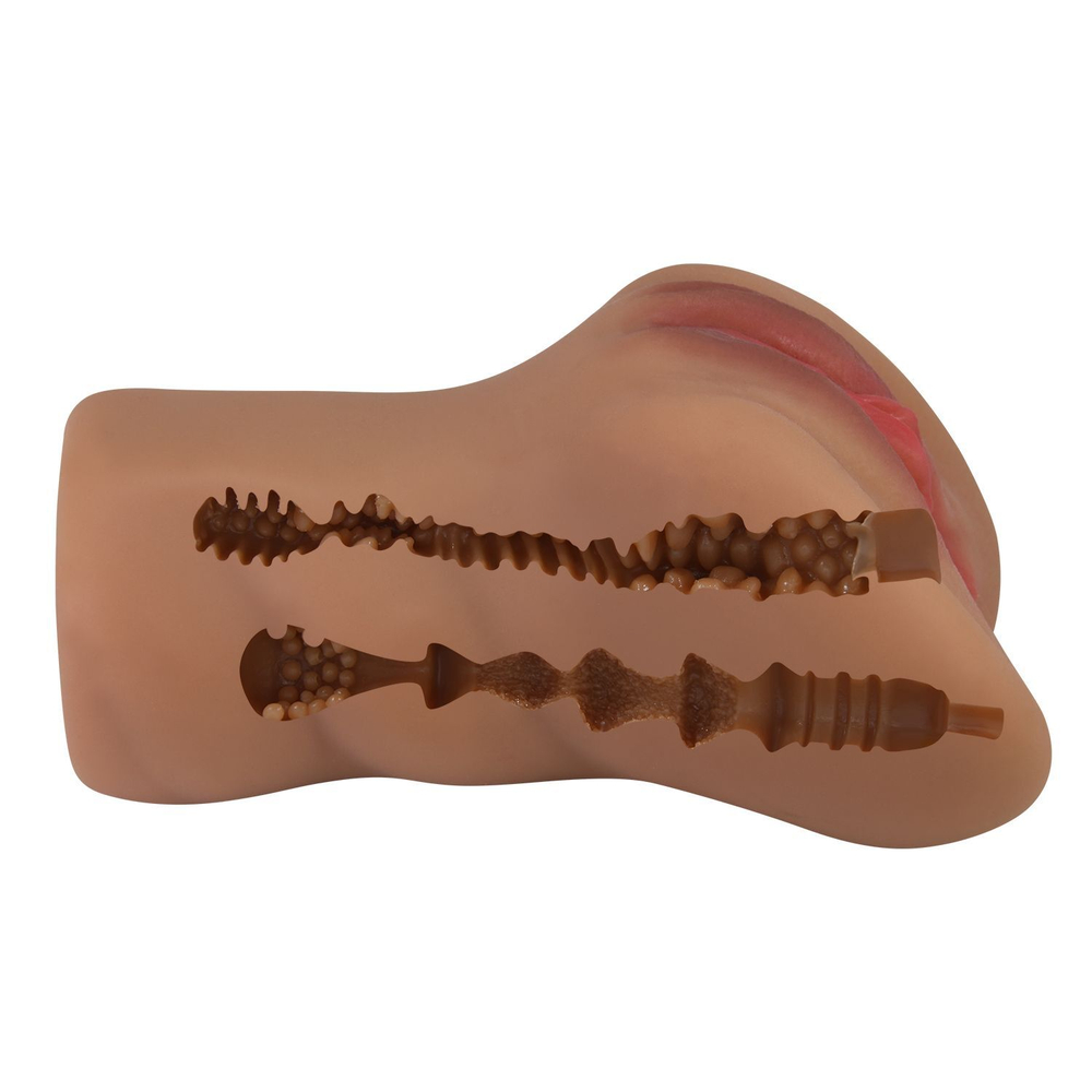 Мастурбатор-вагина Caroline (Цвет: карамель (темно-бежевый))