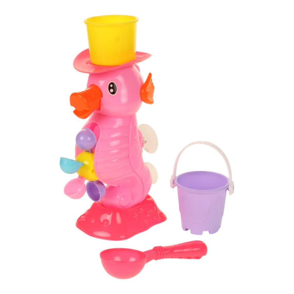 Набор для игры в песок с мельницей, ведерко, совок, сетка 303