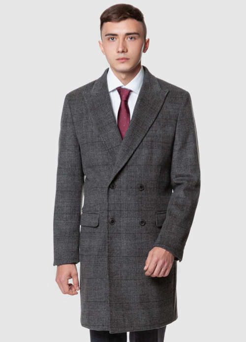 Мужское пальто (серое) Н1