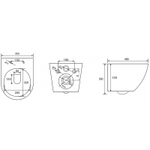 Унитаз Abber Bequem AC1101MBG подвесной Темно-зеленый матовый с сиденьем Микролифт
