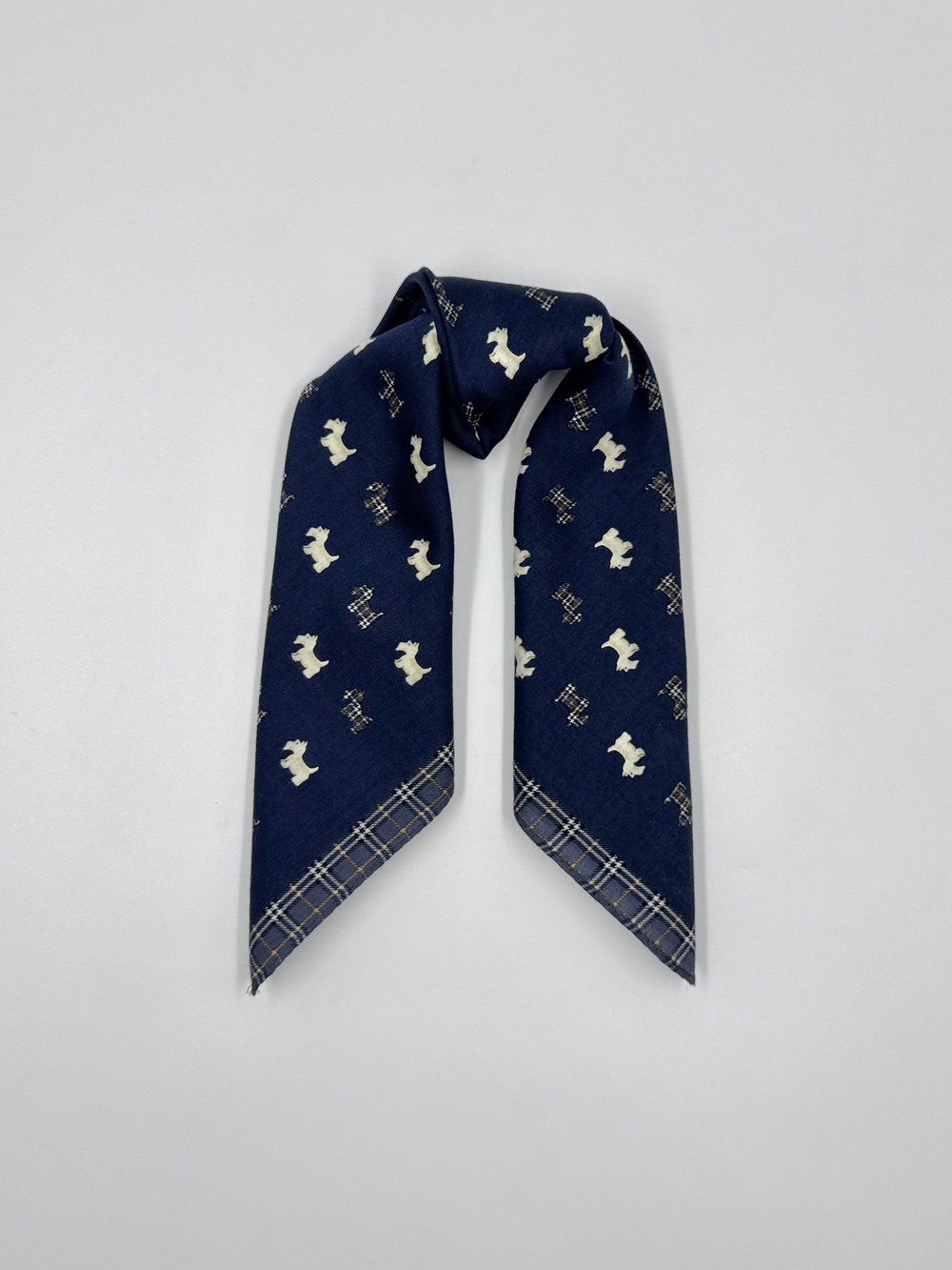 Платок синий с собачками Burberry