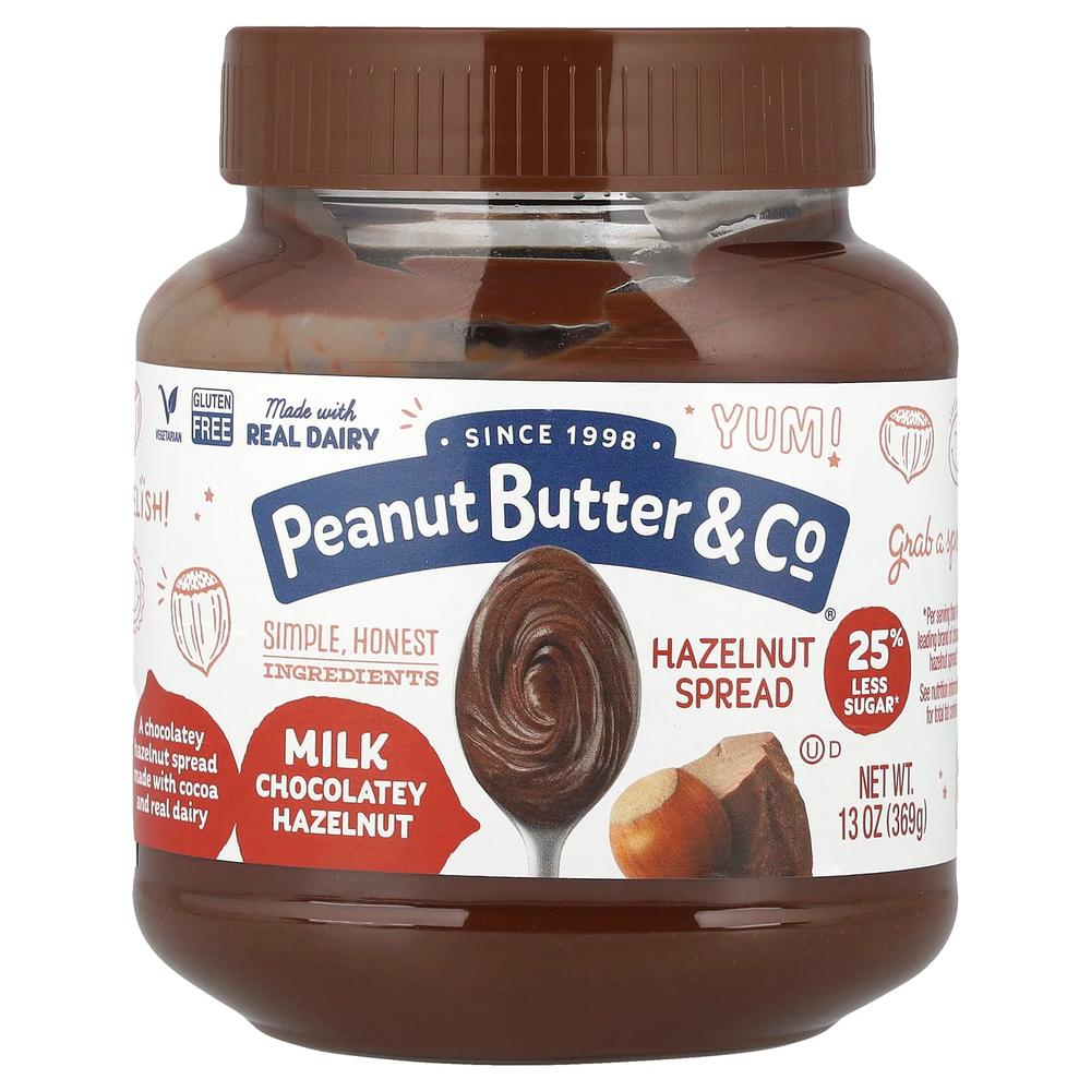 Peanut Butter & Co., Спред из фундука, молочный шоколад и фундук, 369 г (13 унций)