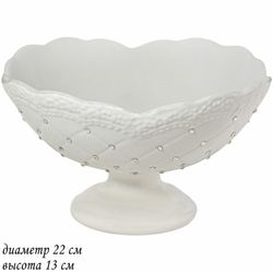 Lenardi 110096 Салатник на ножке 22см. СЕВЕРНОЕ СИЯНИЕ в под.уп.(х8) Керамика