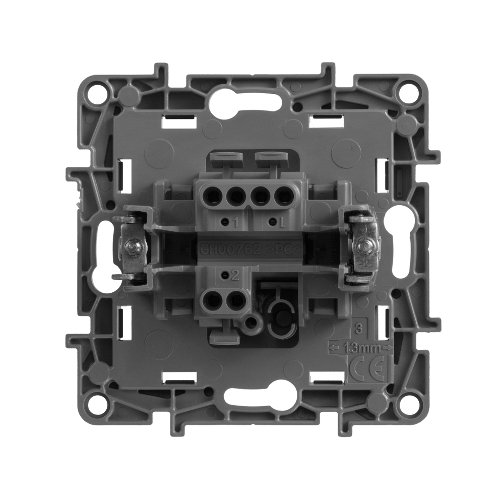 Переключатель 1-клавишный 10А 250В алюминий ETIKA Legrand