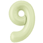 Шар фольгированный Цифра 9 101 см (Желтый)