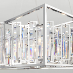 Умная подвесная люстра с хрусталем 312/6 Strotskis Smart