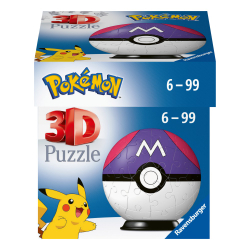 Пазл 3D Ravensburger 115648 Покебол Pokemon Master Ball 54 элемента 115648 — фото 1