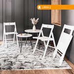 Стул раскладной LIBRA 2, цвет белый матовый