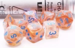 Chessex Dice Set Borealis Lab Rose Gold/Blue (7 set)
