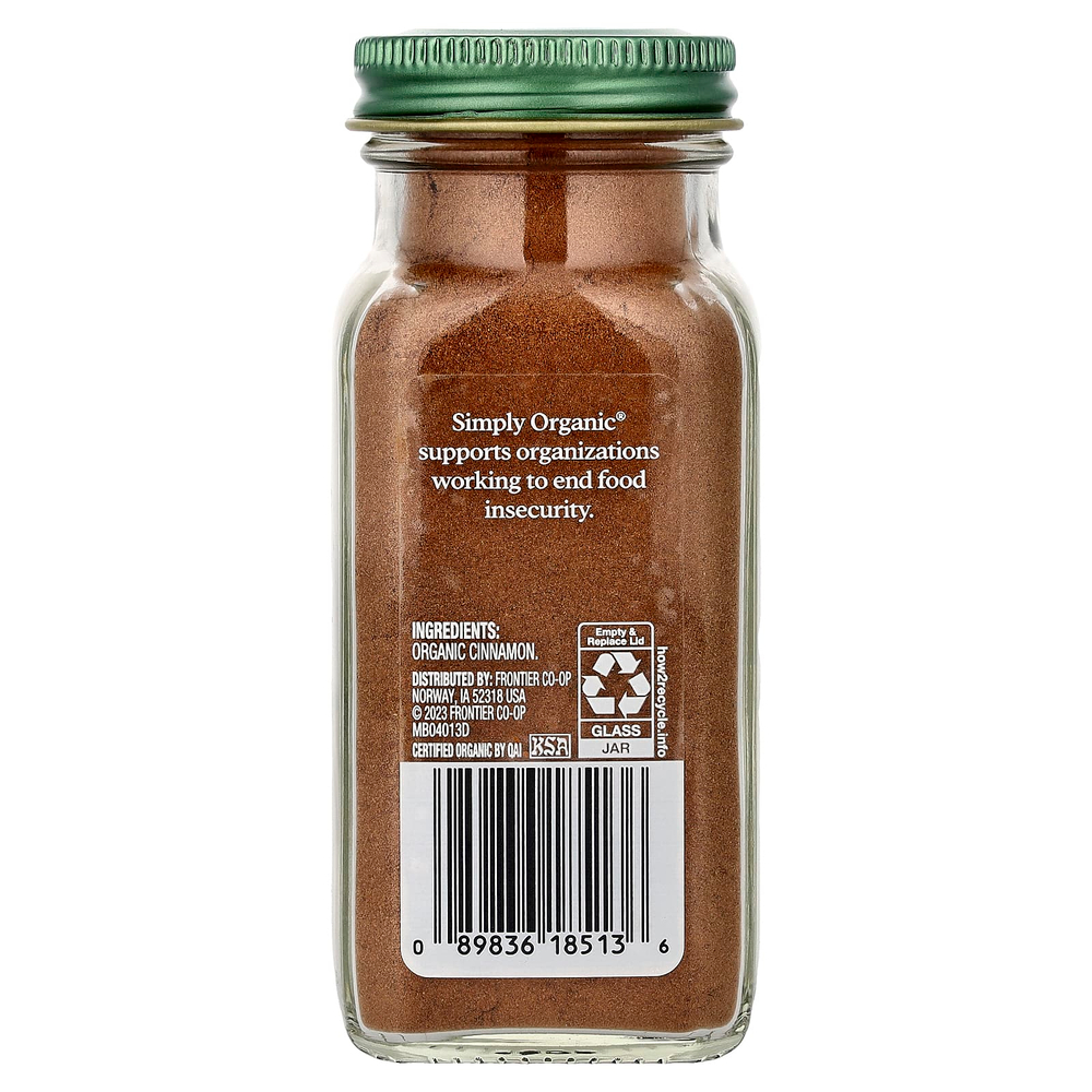 Simply Organic, корица, 69 г (2,45 унции)