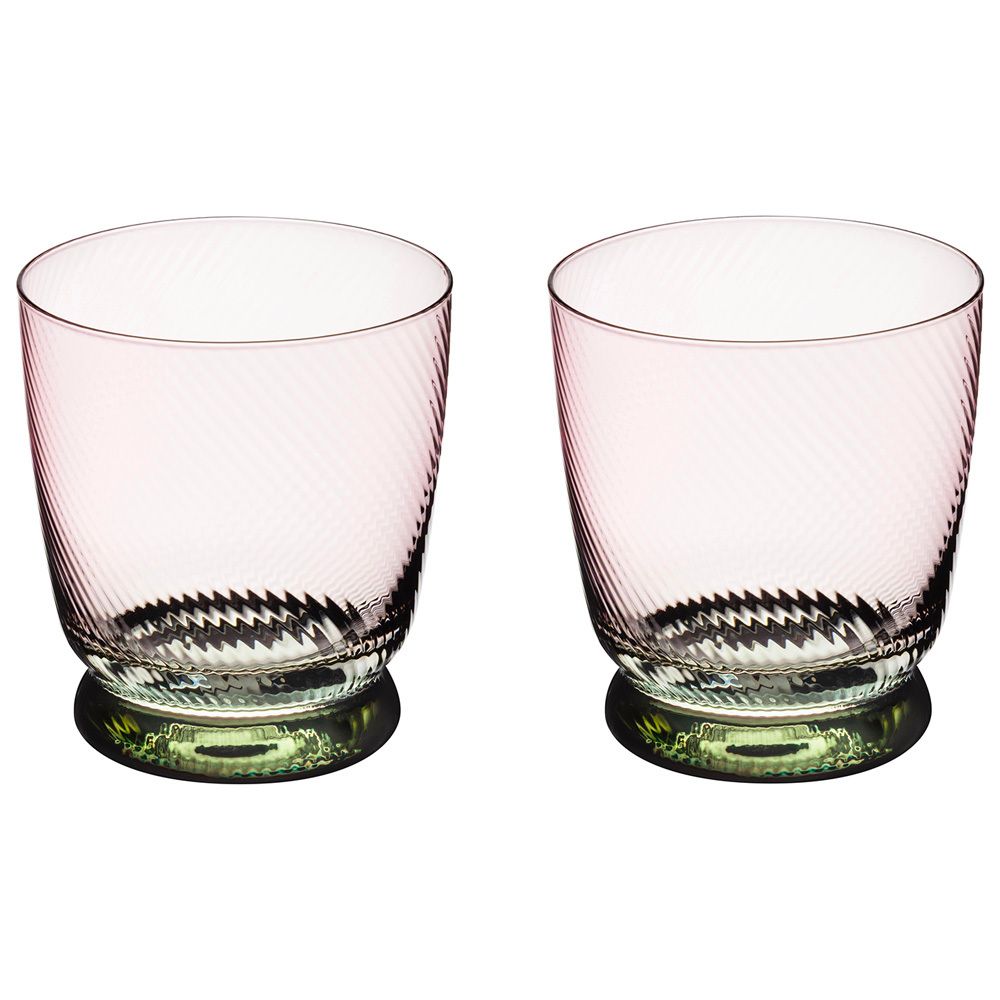 НАБОР СТАКАНОВ "TWIST & SHINE" GREEN, 2 ШТ/360 МЛ