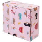 Сырница деревянная «SHEF» 18,5*18*9,5см с крышкой из стекла и ножом